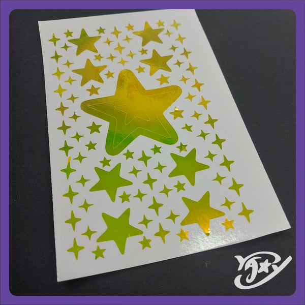 Sparkle star deco - Lámina de pegatinas